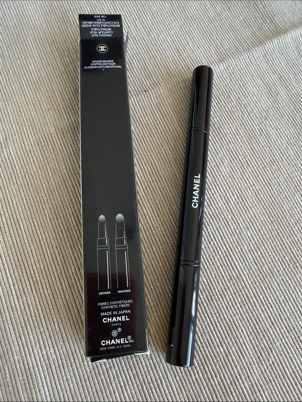 CHANEL Dual-Ended Eye Brush - Black